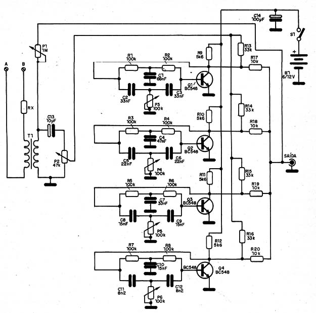    Figura 7 – Diagrama completo do simulador de reverberação
