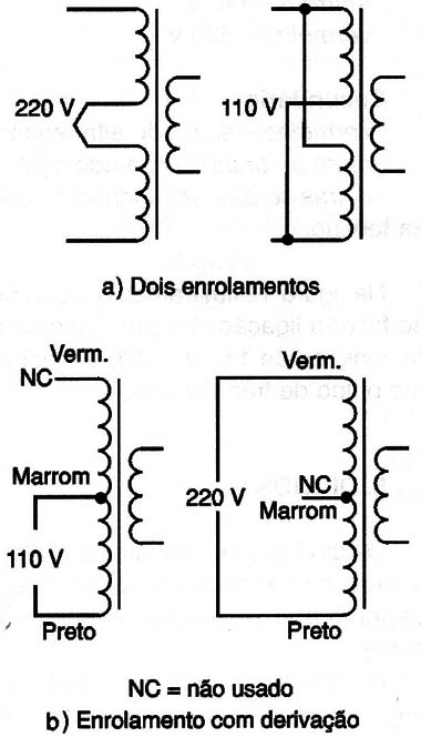 Ligação de transformadores.
