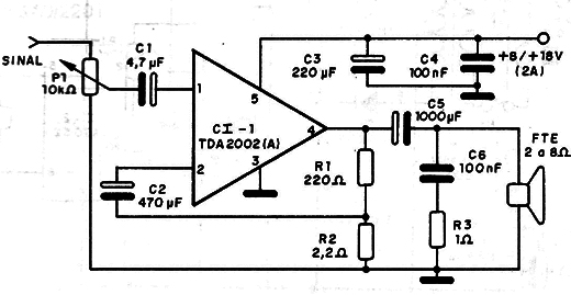 Figura 8 – Versão com o TDA2002
