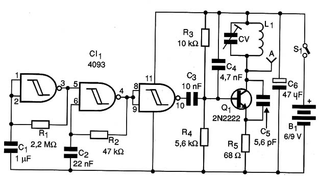 Figura 1 – Diagrama completo do emissor de bips
