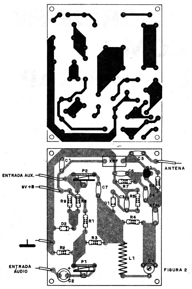    Figura 2 – Placa para a montagem
