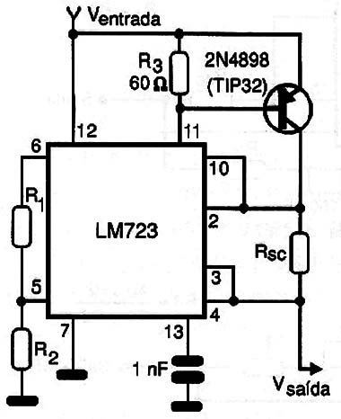 Circuito 5 – Fonte de 5 V x 1 A.
