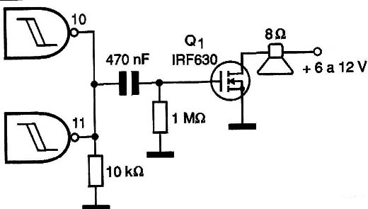 Etapade potência com Power-FET
