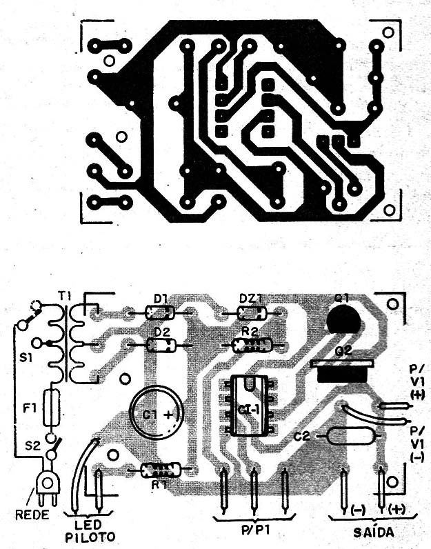 Figura 2 – Montagem em placa de circuito impresso
