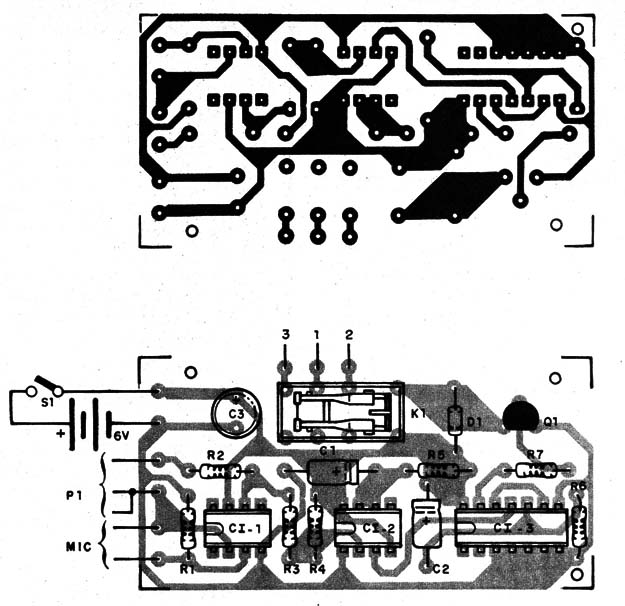 Figura 3 – Placa de circuito impresso para a montagem
