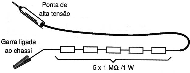 Circuito para descarga de alta tensão 
