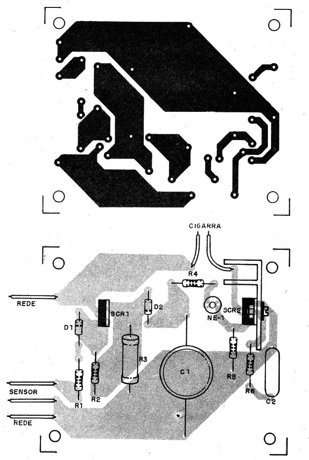 Figura 3 – Placa de circuito impresso para a montagem
