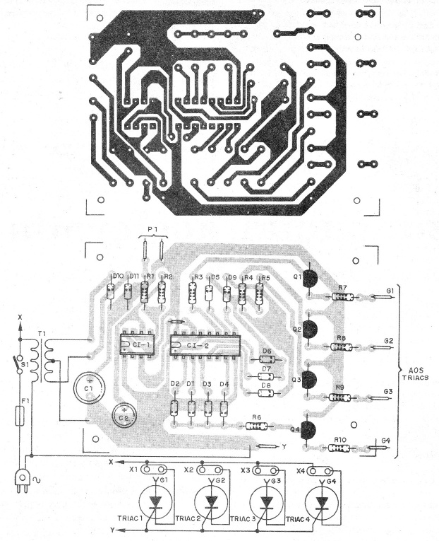 Figura 2 – Placa de circuito impresso para a montagem
