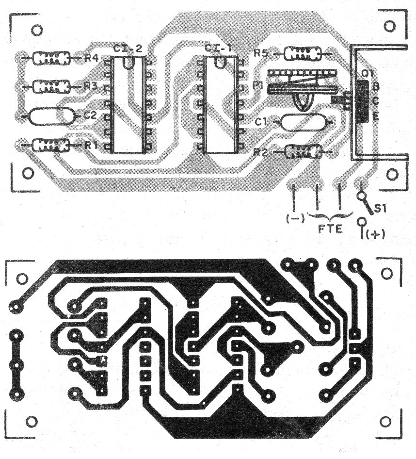 Figura 3 – Placa de circuito impresso para a montagem
