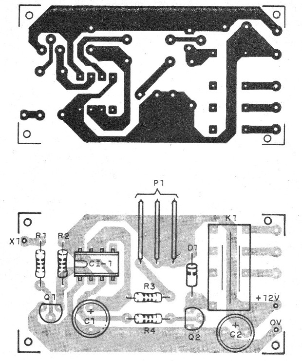 Figura 2 – Placa para o relé de aproximação
