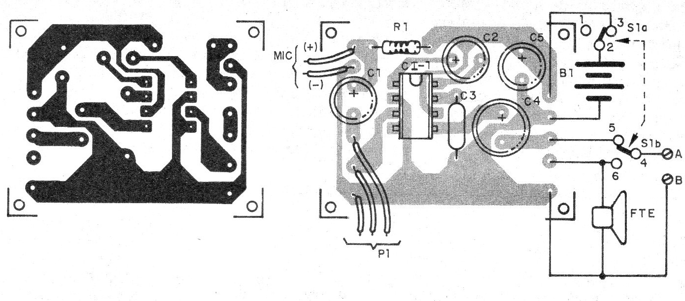    Figura 2 – Placa de circuito impresso para a montagem
