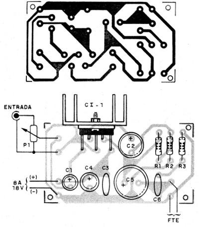    Figura 3 – Placa para a montagem
