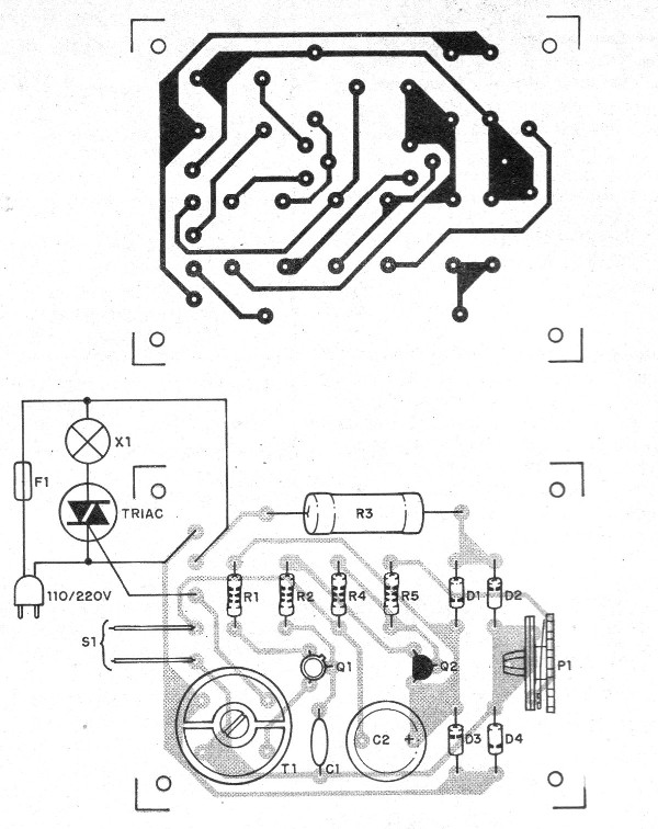    Figura 3 – Placa de circuito impresso para a montagem
