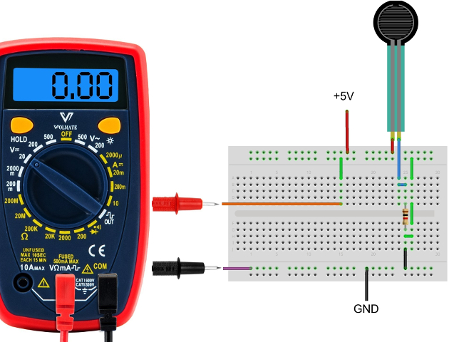 Montagem em protoboard.
