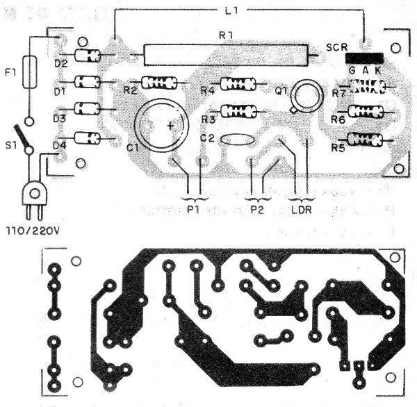 Figura 3 – Placa de circuito impresso para a montagem
