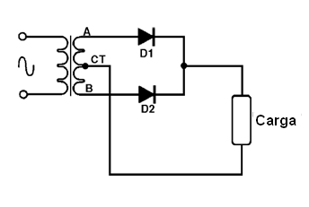 Usando dois diodos
