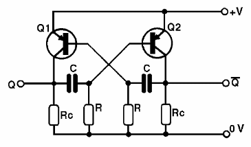 Multivibrador astável com transistores PNP

