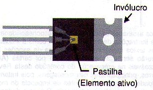 O chip é apenas uma pequena parte do componente
