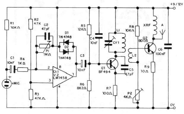 Figura 1 – Diagrama do transmissor espião
