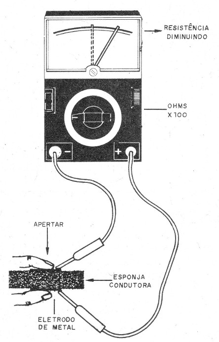    Figura 1 – Esponja condutora
