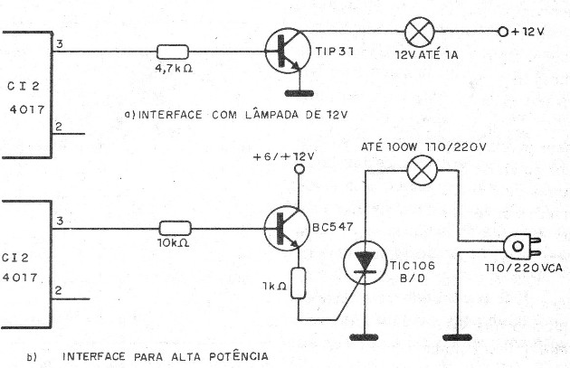    Figura 3 – Etapas de potência para o circuito
