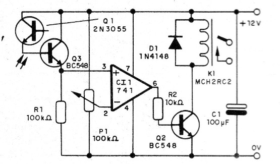    Figura 1 – Diagrama do foto-alarme
