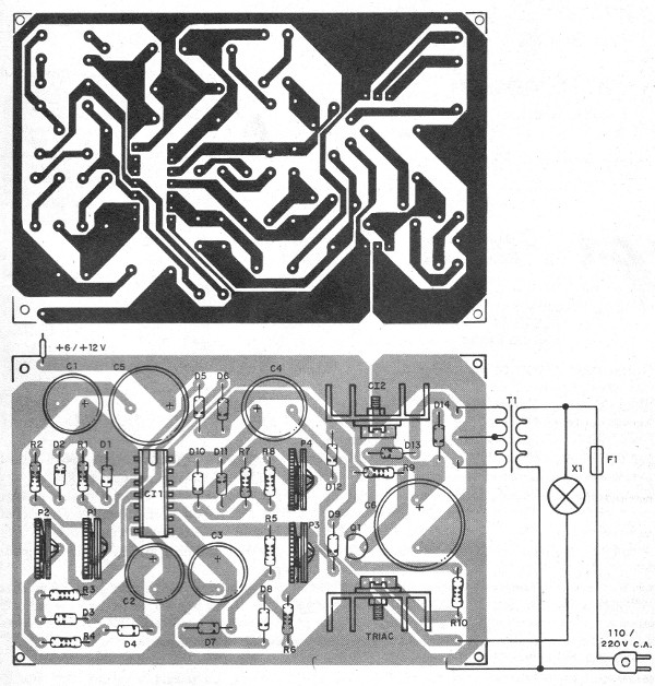    Figura 3 – Placa de circuito impresso para a montagem
