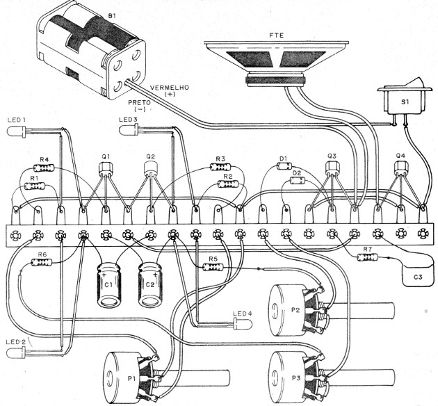    Figura 2 – Montagem em ponte de terminais
