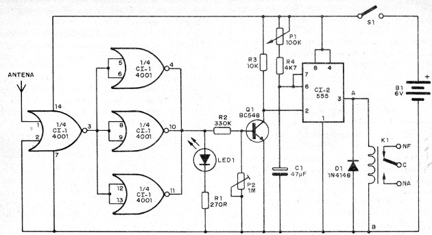    Figura 7 – Detector com relé
