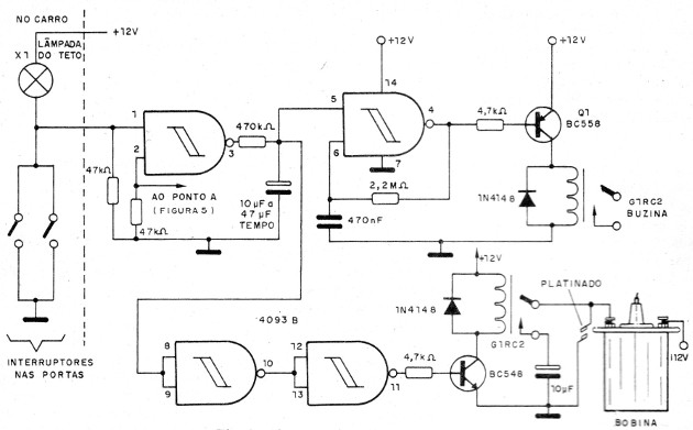    Figura 4 – Alimentando um sistema verdadeiro de alarme
