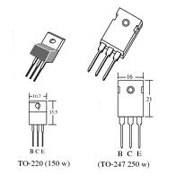 Figura 6 – Invólucros comuns para transistores plásticos de potência
