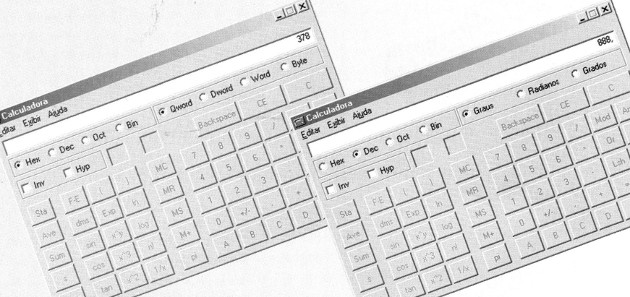 Utilizando a calculadora do windows para converter números na base hexadecimal para a base decimal.
