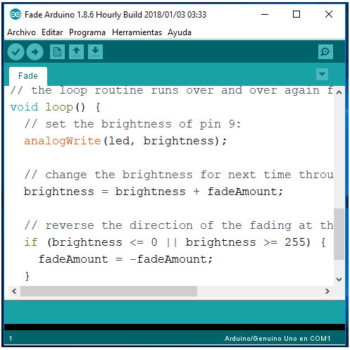 Figura 24_Arduino Uno - ambiente de desenvolvimento
