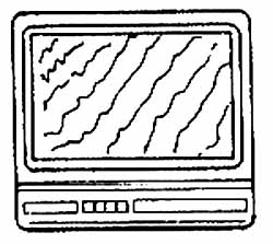 Ondulações da imagem que ocorrem por interferências externas. 