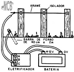 Utilização do eletrificador. 