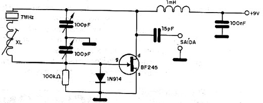 VXO para 7 MHz. 