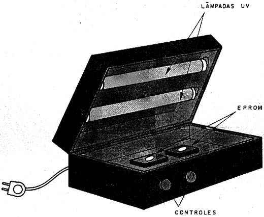 Um apagador de EPROM. 