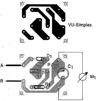 Placa do VU-meter. 