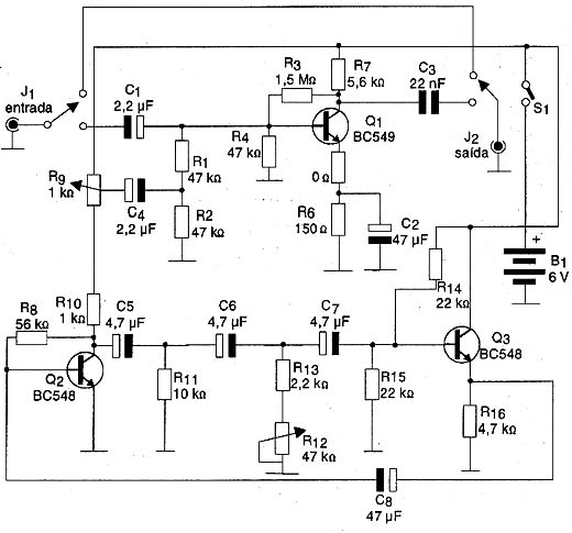 Diagrama completo do trêmulo. 