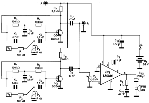 Diagrama do bongô eletrônico. 