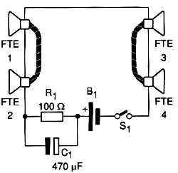 Utilizando mais 2 alto-falantes para a escuta. 