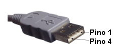 Conector USB 2.0 tipo B. 