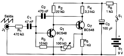 Diagrama completo do oscilador. 