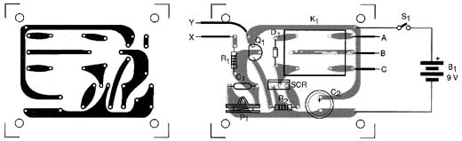 Montagem do alarme de toque em PCI. 