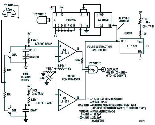 Outro circuito para o sensor capacitivo. 