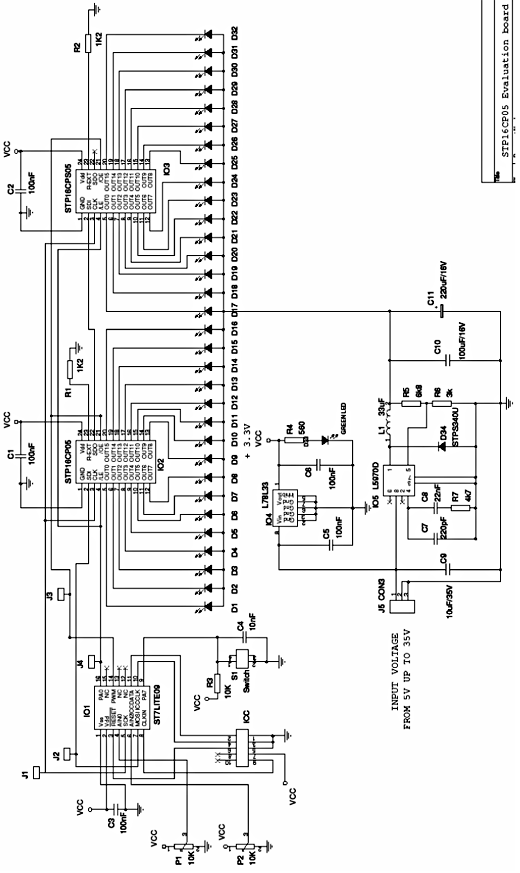  Figura 2 - Exemplo de aplicação para 16 LEDs . 