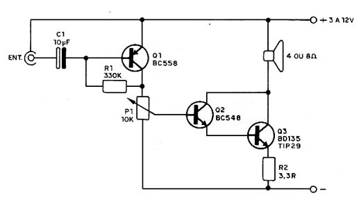  Amplificador de Áudio Simples 