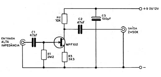  Pré-Amplificador Para Microfone 