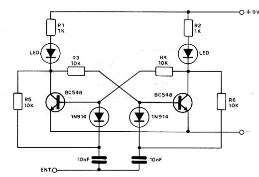  Flip-Flop Com LEDs  