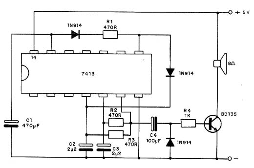  Oscilador TTL de Dois Tons - 7413 